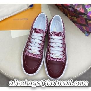 Charming Louis Vuitton Since 1854 Stellar Sneakers 1A8DDQ Burgundy