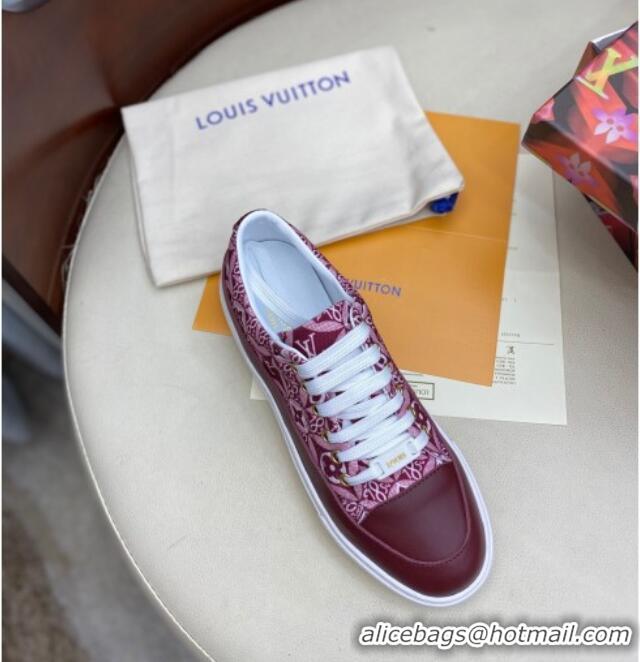 Charming Louis Vuitton Since 1854 Stellar Sneakers 1A8DDQ Burgundy