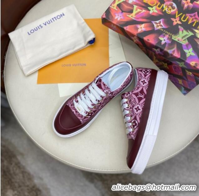 Charming Louis Vuitton Since 1854 Stellar Sneakers 1A8DDQ Burgundy