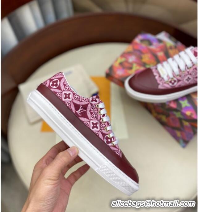 Charming Louis Vuitton Since 1854 Stellar Sneakers 1A8DDQ Burgundy