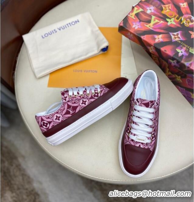 Charming Louis Vuitton Since 1854 Stellar Sneakers 1A8DDQ Burgundy