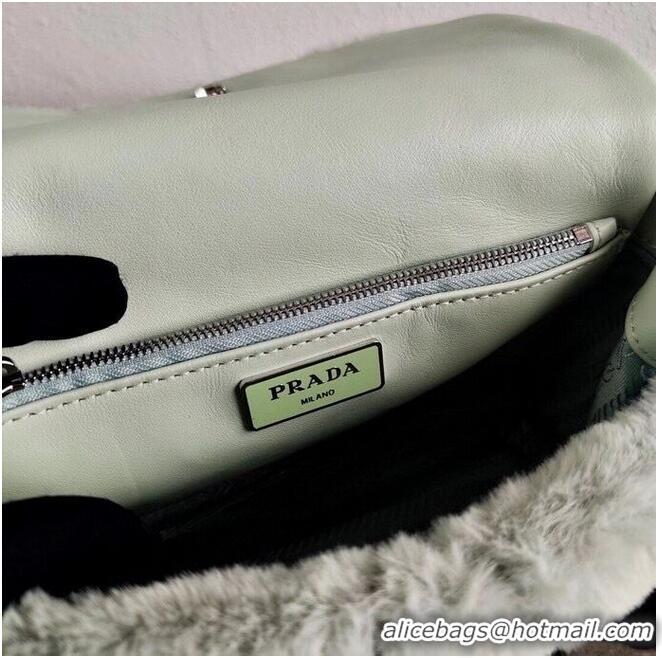 Buy Promotional Prada Mink hair shoulder bag 1BC292M light green