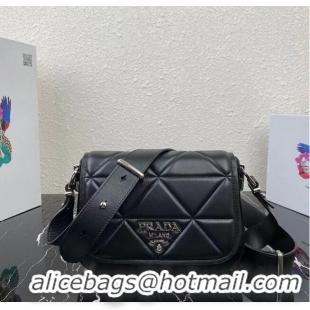 Buy Classic Prada System nappa leather patchwork bag 1BG283 black