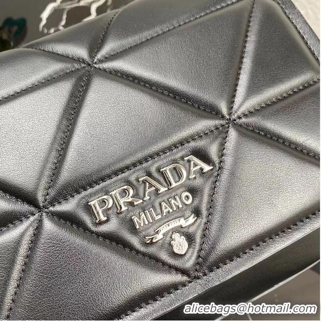 Buy Classic Prada System nappa leather patchwork bag 1BG283 black