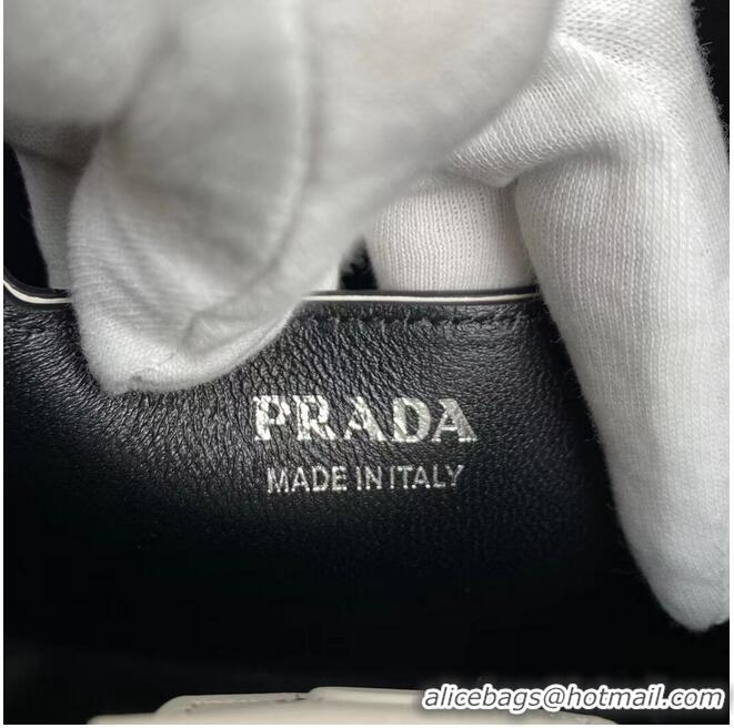 Top Quality Prada Nappa Leather Prada Spectrum Tote 1BG319 white