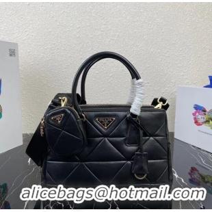 Low Price Prada Nappa Leather Prada Spectrum Tote 1BG863 black