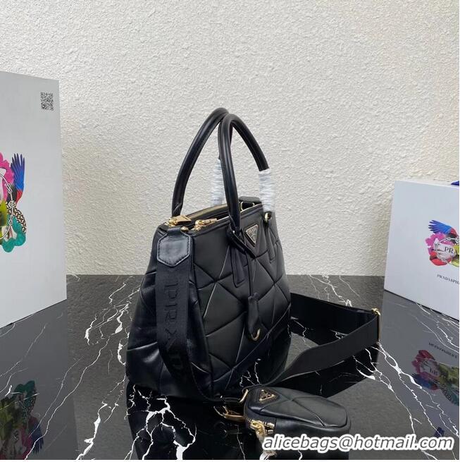 Low Price Prada Nappa Leather Prada Spectrum Tote 1BG863 black