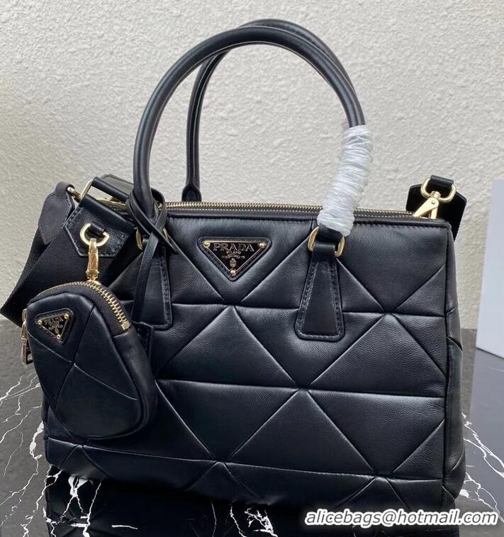 Low Price Prada Nappa Leather Prada Spectrum Tote 1BG863 black