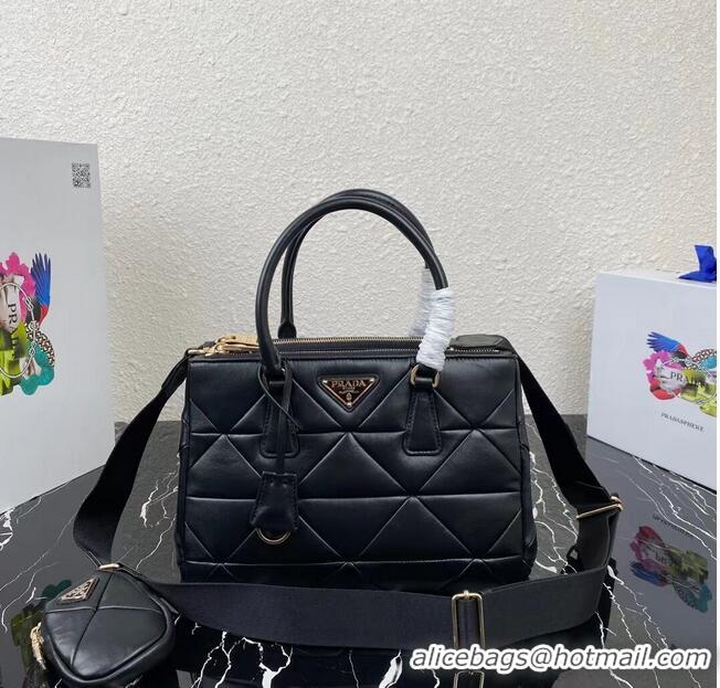 Low Price Prada Nappa Leather Prada Spectrum Tote 1BG863 black