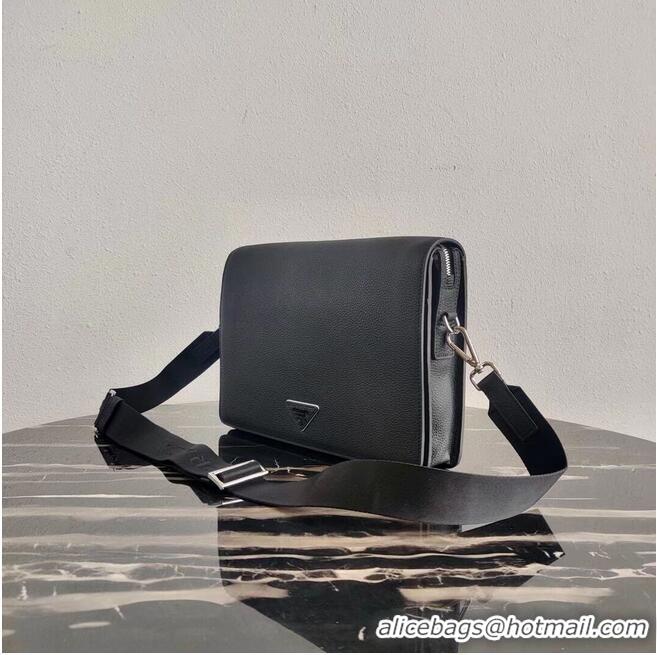 Buy Discount Prada leather shoulder bag 2VD012 black