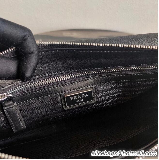 Buy Discount Prada leather shoulder bag 2VD012 black