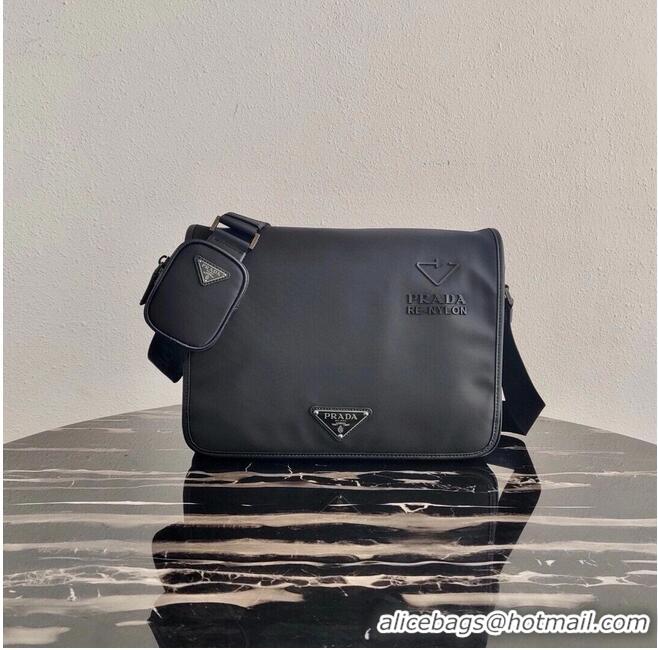 Super Quality Prada Re-Nylon and Saffiano leather shoulder bag 2VD039 black