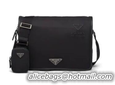 Super Quality Prada Re-Nylon and Saffiano leather shoulder bag 2VD039 black