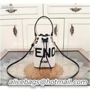 Best Inexpensive FENDI Original Leather mini-bag 8BS010 FD6588 White