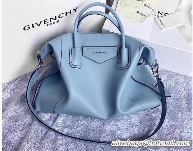 Good Price GIVENCHY Original Leather Shoulder Bag 63188 sky Blue