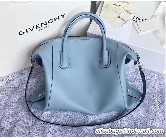 Good Price GIVENCHY Original Leather Shoulder Bag 63188 sky Blue