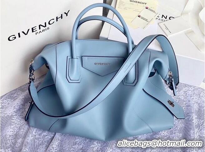 Good Price GIVENCHY Original Leather Shoulder Bag 63188 sky Blue