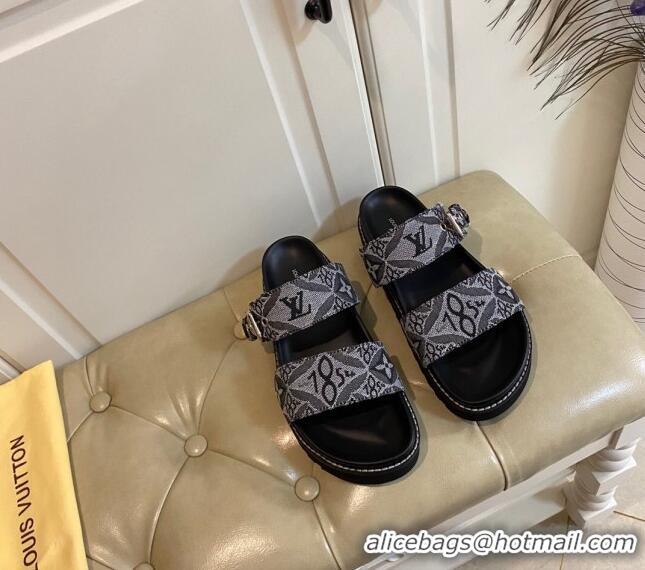 Best Product Louis Vuitton Since 1854 Flat Sandals 120383 Grey