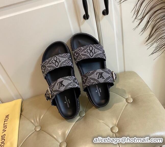 Best Product Louis Vuitton Since 1854 Flat Sandals 120383 Grey