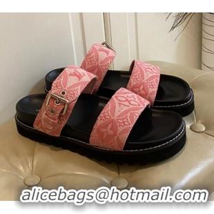 Low Cost Louis Vuitton Since 1854 Flat Sandals 120383 Pink