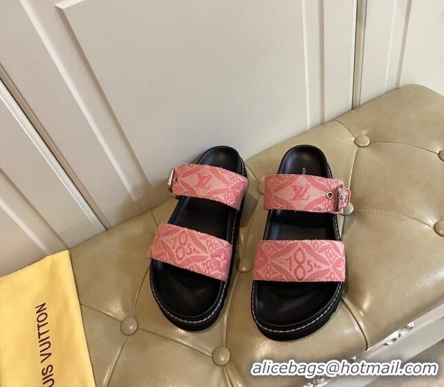 Low Cost Louis Vuitton Since 1854 Flat Sandals 120383 Pink