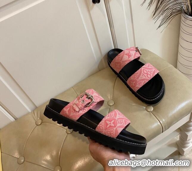 Low Cost Louis Vuitton Since 1854 Flat Sandals 120383 Pink