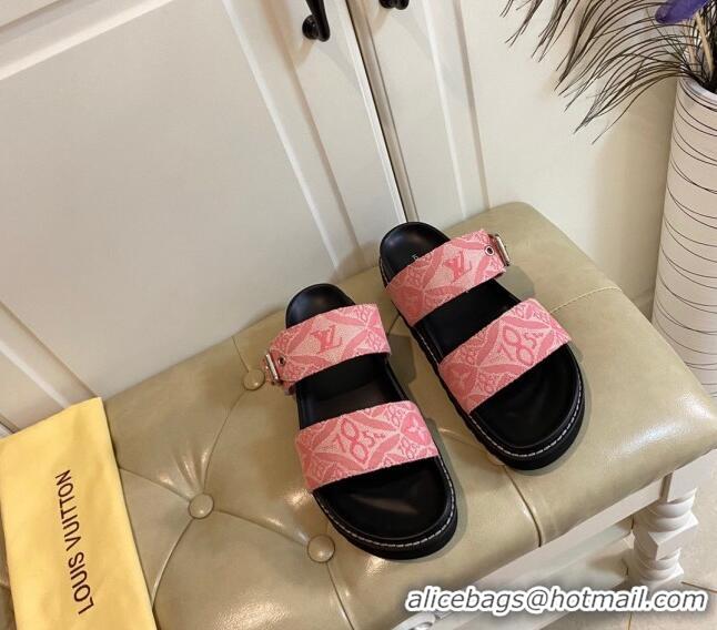 Low Cost Louis Vuitton Since 1854 Flat Sandals 120383 Pink