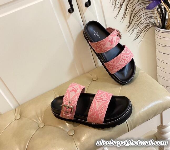 Low Cost Louis Vuitton Since 1854 Flat Sandals 120383 Pink