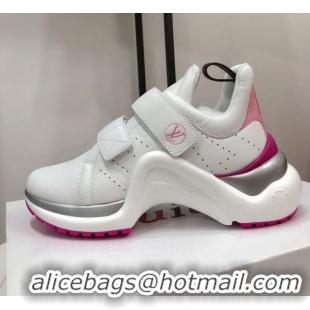 Perfect Louis Vuitton LV Archlight Sneakers 120436 White/Pink 