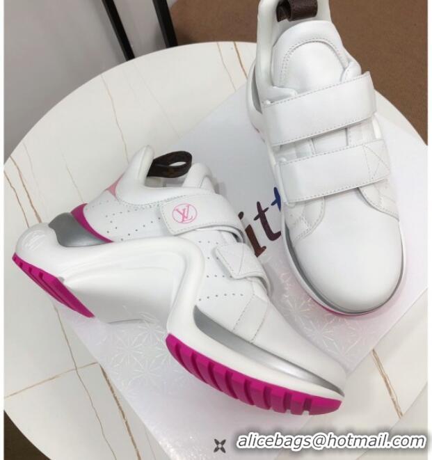 Perfect Louis Vuitton LV Archlight Sneakers 120436 White/Pink 