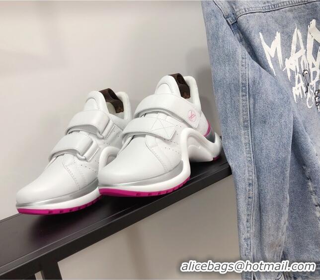 Perfect Louis Vuitton LV Archlight Sneakers 120436 White/Pink 