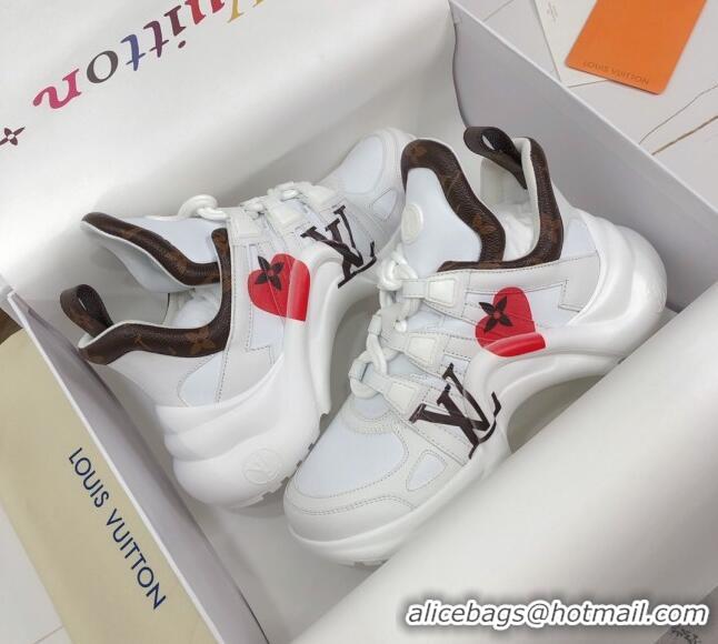 Low Cost Louis Vuitton LV Archlight Sneakers 120436 White/Red