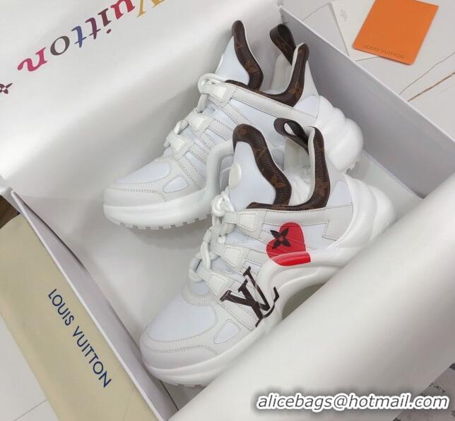 Low Cost Louis Vuitton LV Archlight Sneakers 120436 White/Red