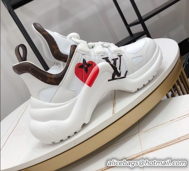 Low Cost Louis Vuitton LV Archlight Sneakers 120436 White/Red