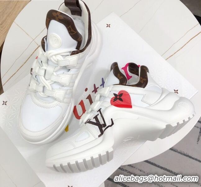 Low Cost Louis Vuitton LV Archlight Sneakers 120436 White/Red