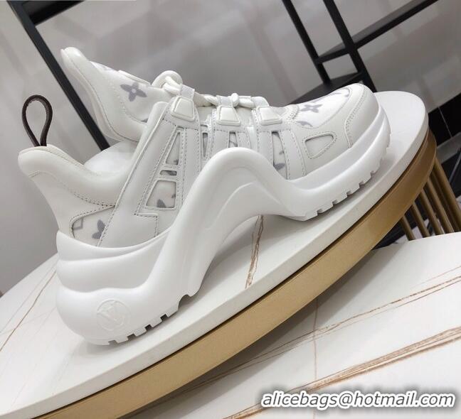 Top Quality Louis Vuitton LV Archlight Monogram Mesh Sneakers 120440 White/Grey