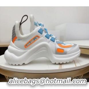 Best Price Louis Vuitton LV Archlight Monogram Mesh Sneakers White/Blue/Orange 120442