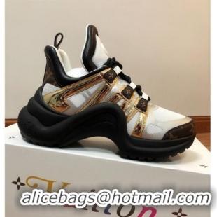 Good Quality Louis Vuitton LV Archlight Mesh Sneakers 120445 Gold