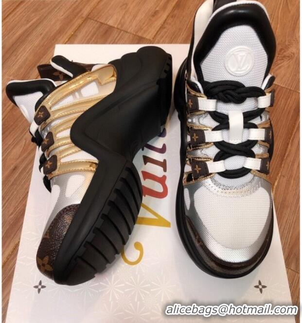 Good Quality Louis Vuitton LV Archlight Mesh Sneakers 120445 Gold