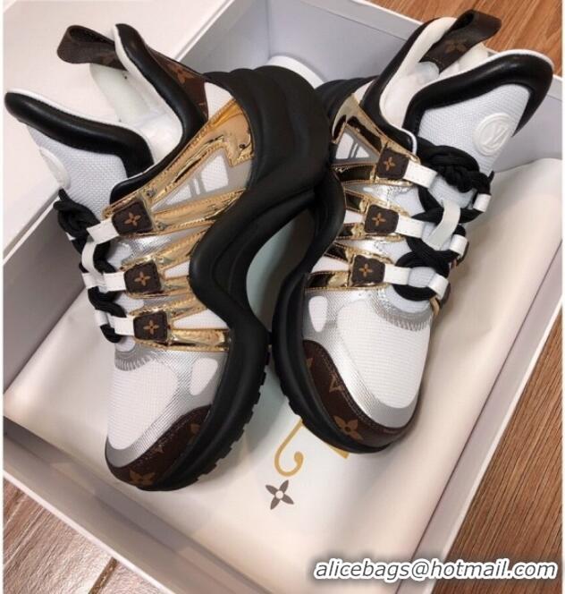 Good Quality Louis Vuitton LV Archlight Mesh Sneakers 120445 Gold