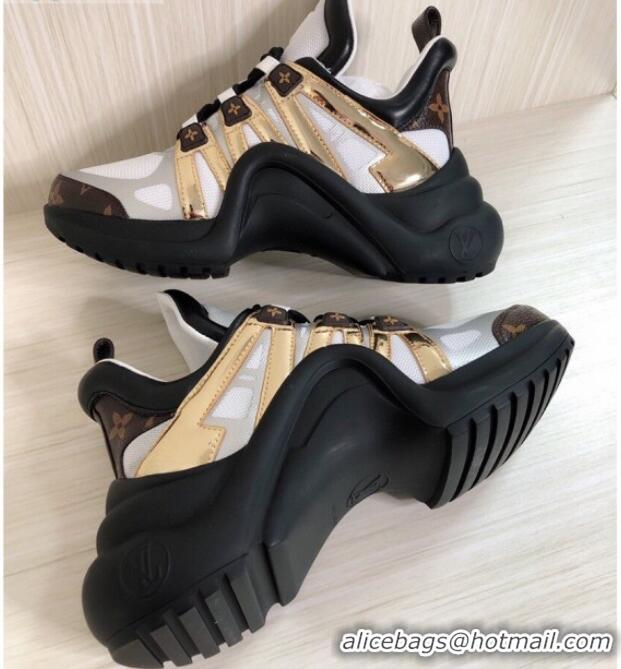 Good Quality Louis Vuitton LV Archlight Mesh Sneakers 120445 Gold