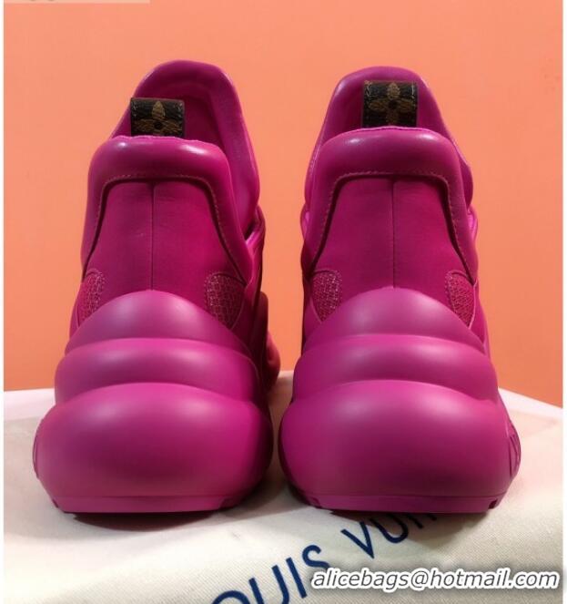 Pretty Style Louis Vuitton LV Archlight Mesh Sneakers 120445 Hot Pink