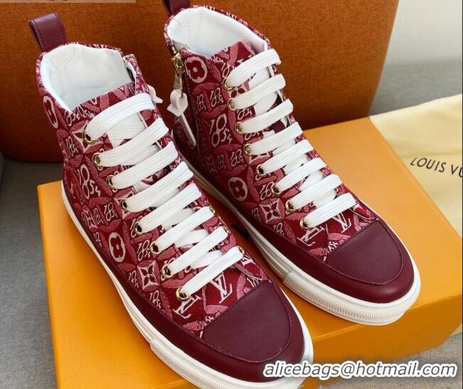 Cheap Price Louis Vuitton Since 1854 Stellar Sneaker Boot 122179 Burgundy