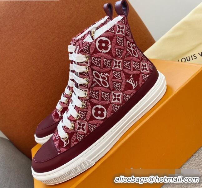 Cheap Price Louis Vuitton Since 1854 Stellar Sneaker Boot 122179 Burgundy