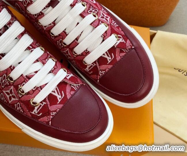 Cheap Price Louis Vuitton Since 1854 Stellar Sneaker Boot 122179 Burgundy