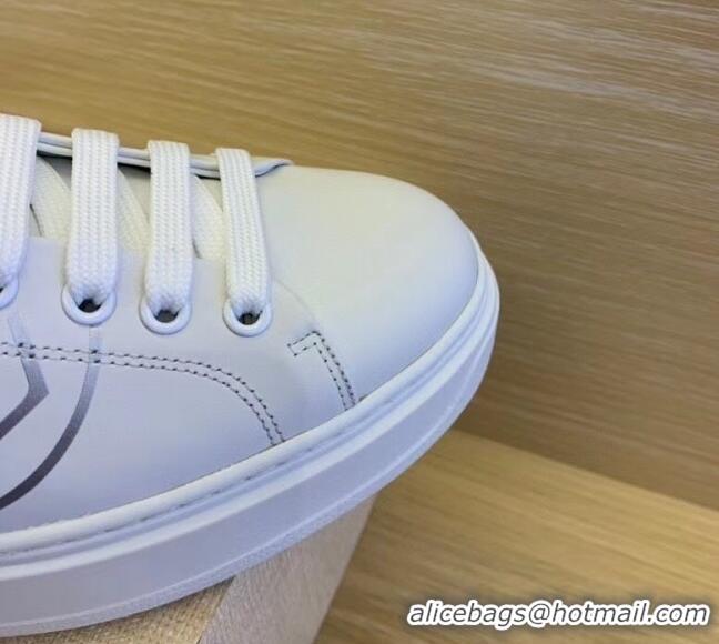 Best Price Louis Vuitton Time Out LV Circle Leather Sneakers 1A8NI1 Silver/White