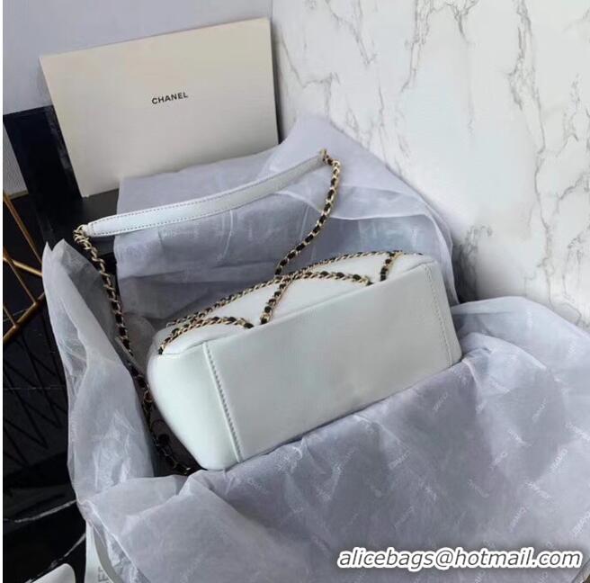 Top Grade Chanel cross-body bag AS2384 White & black