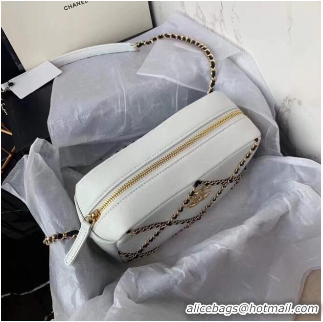 Top Grade Chanel cross-body bag AS2384 White & black