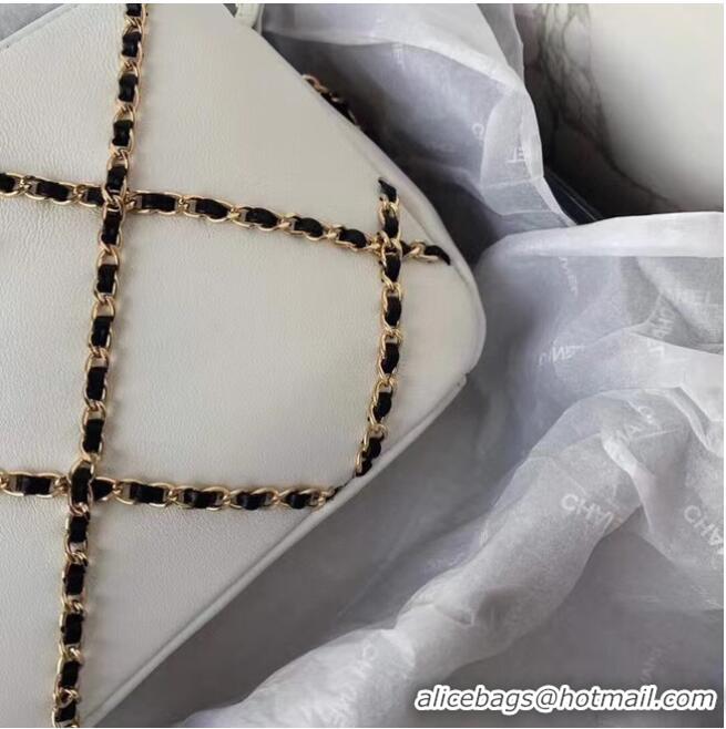 Top Grade Chanel cross-body bag AS2384 White & black