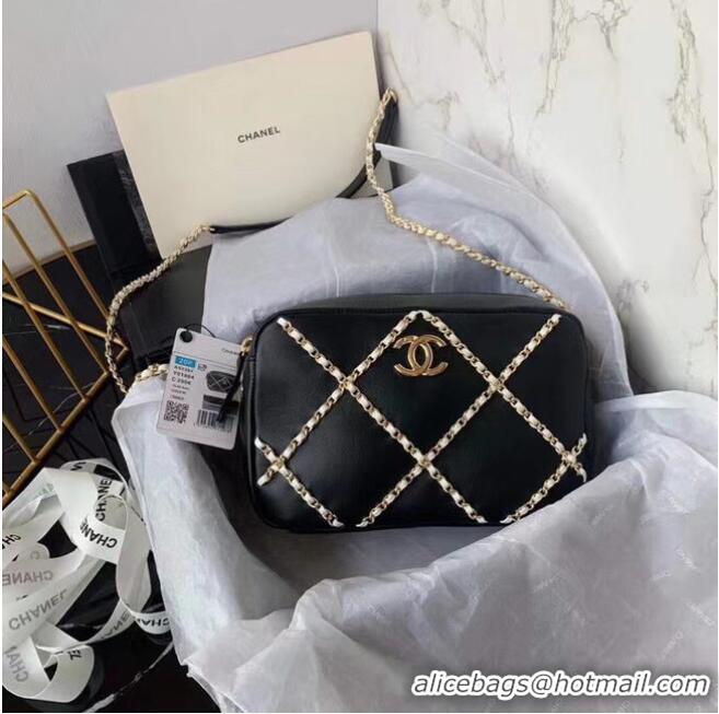 Good Quality Chanel cross-body bag AS2384 black & white